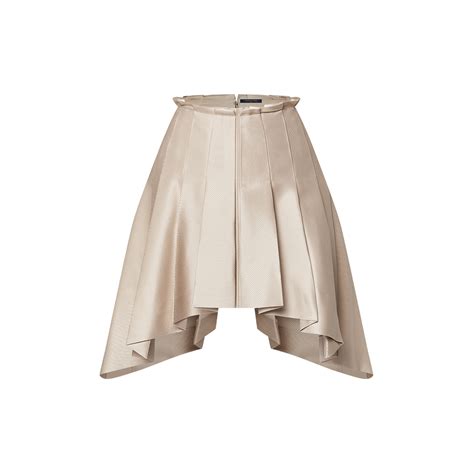 louis vuitton v13180|Asymmetrical Box Pleat Twill Skirt .